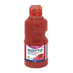 Tempera Giotto Purpurina 250ml Rojo