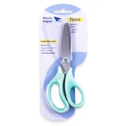 Tijera Ergo Cut 14 Cm Raylu Verde