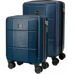 Set Maleta Expandible Palma Azul Cabina 16 Y 20 - Sportandem