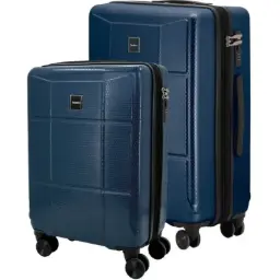 Set Maleta Expandible Palma Azul Cabina 20 Y Mediana - Sportandem