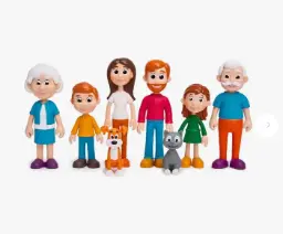 Figuras Familias De Piel Clara 8 Figuras