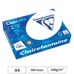 Papel A4 100gr Blanco 500 Hojas Clairefontaine