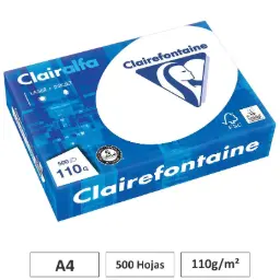 Papel A4 110gr Blanco 500 Hojas Clairefontaine