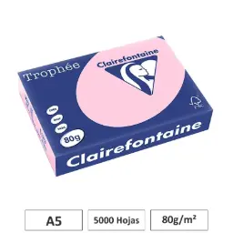 Papel Rosa A5 80g 5000 Hojas