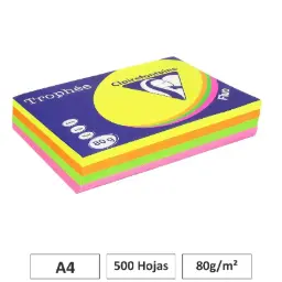 Papel Multicolor Intenso A4 80g 500 Hojas