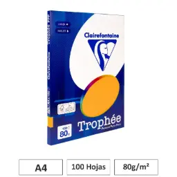 Papel A4 80gr Clementina 100 Hojas Clairefontaine