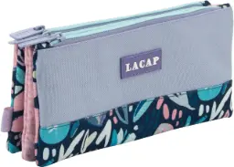 Estuche Portatodo Lacap Flower 3 Bolsillos Ind. - Sportandem