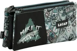 Estuche Portatodo Lacap Game 3 Bolsillos Ind. - Sportandem