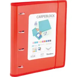 Carpeblock Plastico Ribete Rojo - Sportandem