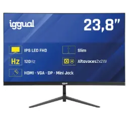 Monitor Iggual 24" 1ms Fhd 120hz Vga Hdmi Dp Mm