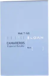 Talonario Camarero Sin Copia Bolsillo