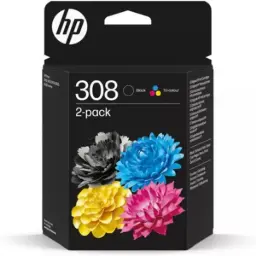 Cartucho Hp 308 Pack De 2 - Negro Y Color