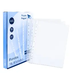 Fundas Multitaladro Piel Naranja A4 90 Micras 100 Unidades Raylu