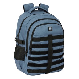 Mochila Cross Doble Safta Grafito