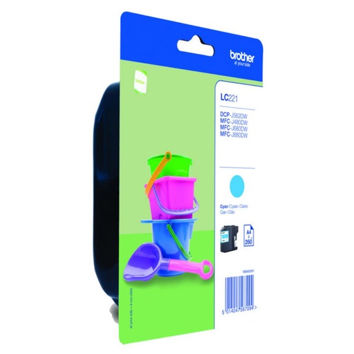 [165908] CARTUCHO DE TINTA CIAN ORIGINAL BROTHER LC221