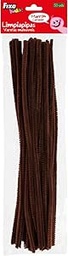 Limpiapipas Chenilla Marron 4mmx30cm 50 Uds