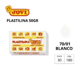 Plastilina Jovi Pequeña 70 Blanco 50g