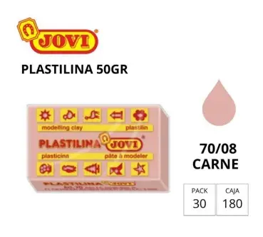 [649722] PLASTILINA JOVI PEQUEÑA 70 CARNE 50G