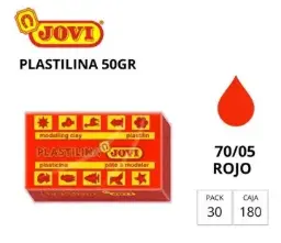 Plastilina Jovi Pequeña 70 Rojo 50g