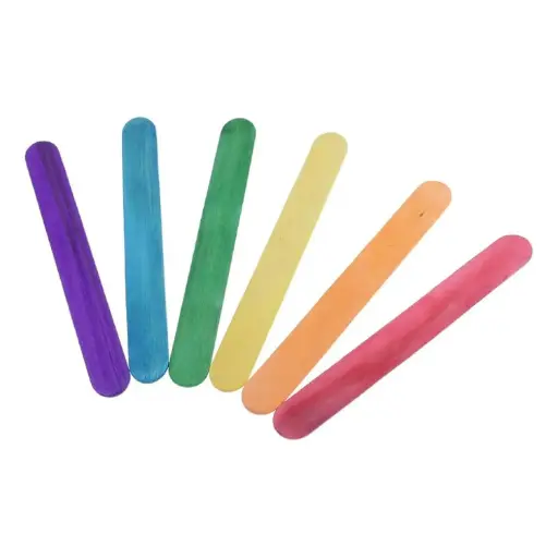 [825704] PALOS DE POLO DE MADERA JUMBO COLORES SURTIDOS 80 UNIDADES