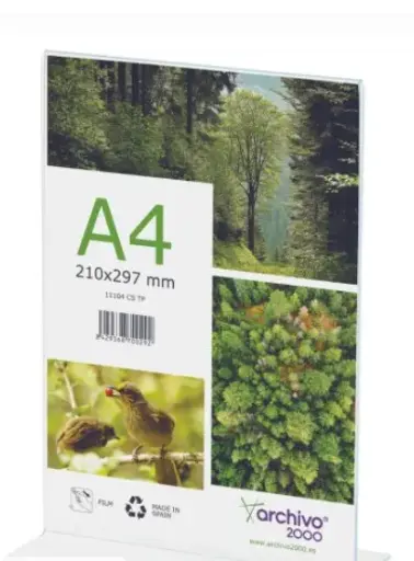 [068989] SOPORTE DE SOBREMESA EN FORMA DE T  A4 VERTICAL