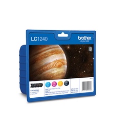 Pack 4 Cartuchos De Tinta Brother Lc1240valbp Bk/C/M/Y