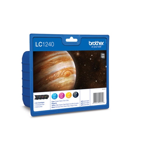 [165215] PACK 4 CARTUCHOS DE TINTA BROTHER LC1240VALBP BK/C/M/Y
