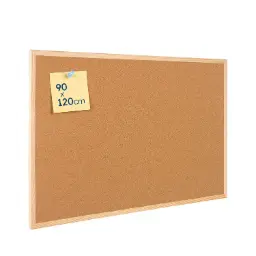 TABLERO DE CORCHO MARCO DE MADERA  90x120CM RAYLU