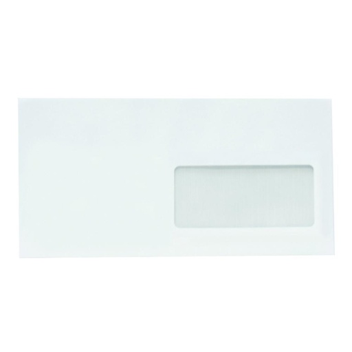 [001329] SOBRE AMERICANO CON VENTANA DERECHA 115X225MM 90G SOLAPA RECTA