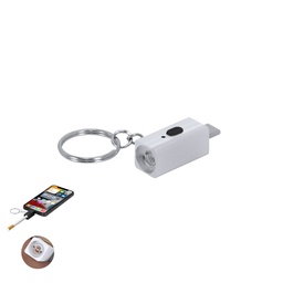 Encendedor Eléctrico Llavero Parris (Plateado)