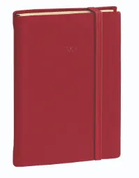 Agenda 13 Meses Ministre Prestigio 2027 Multilingüe Silk Semana Vista A5+ - 16x24cm, Burdeos