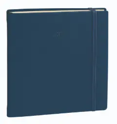 Agenda 13 Meses Executif Prestigio 2027 Multilingüe Silk Semana Vista 16x16cm, Azul Marino