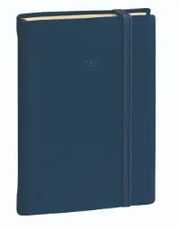 Agenda 13 Meses Affaires Prestigio 2027 Multilingüe Silk Semana Vista A6 - 10x15cm, Azul Marino