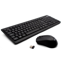 Kit Teclado + Ratón Inalámbrico Negro Nilox
