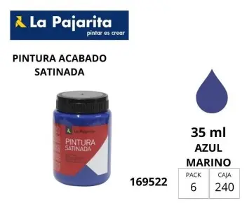 [649872] PINTURA SATINADA AZUL MAR 35ML L-36 LA PAJARITA