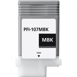 Canon PFI107 Negro Mate Cartucho de Tinta Pigmentada Generico - Reemplaza 6704B001/PFI-107MBK