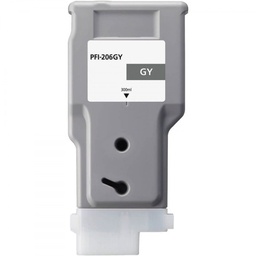 Canon PFI206 Gris Cartucho de Tinta Pigmentada Generico - Reemplaza 5312B001/PFI-206GY