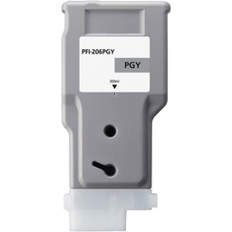 Canon PFI206 Gris Photo Cartucho de Tinta Pigmentada Generico - Reemplaza 5313B001/PFI-206PGY