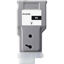 Canon PFI207 Negro Cartucho de Tinta Generico - Reemplaza 8789B001/PFI-207BK