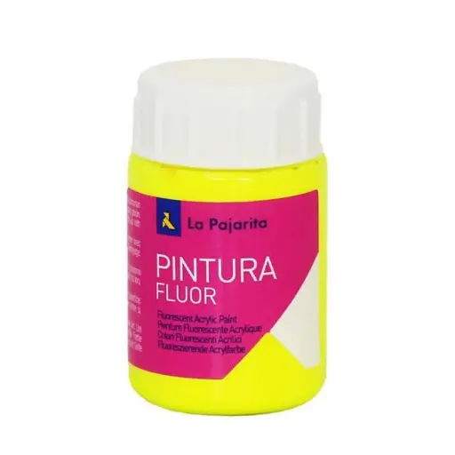[650313] PINTURA SATINADA FLUOR AMARILLO 35ML F-01 LA PAJARITA