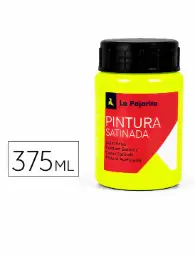 Pintura Satinada Fluorescente F-01 Amarillo Canario 375ml La Pajarita