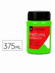 Pintura Satinada Fluorescente F-06 Verde Cesped 375ml La Pajarita