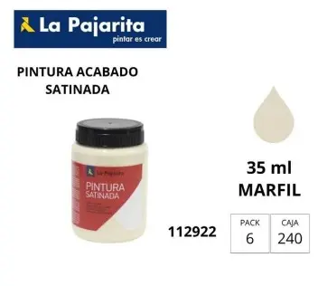 [649845] PINTURA SATINADA MARFIL 35ML L-25 LA PAJARITA