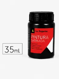 Pintura Satinada Negro 35ml L-22 La Pajarita