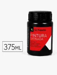 Pintura Satinada Negro 375ml L-22 La Pajarita