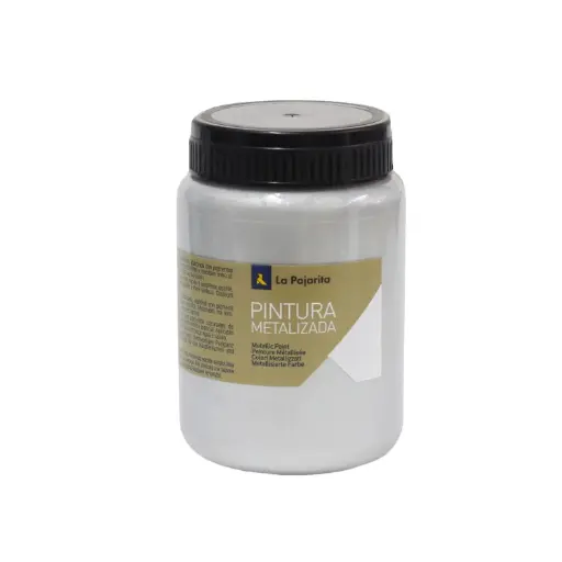 [825778] PINTURA SATINADA METALIZADA PLATA 375ML LA PAJARITA