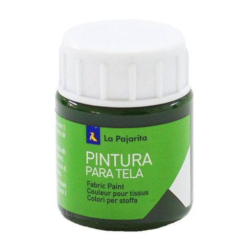 [630889] PINTURA PARA TELA T-18 VERDE MUSGO 25ML LA PAJARITA