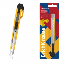 Cúter Erichkrause Universal 9 Mm Amarillo Blíster 1ud