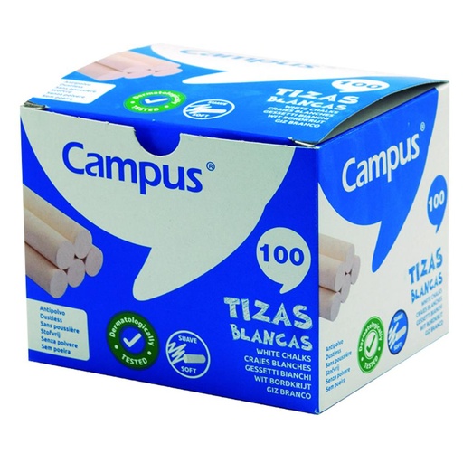 [630778] TIZAS CAMPUS BLANCO CAJA 100 UDS