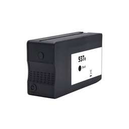 Generico HP 937e XL Negro Cartucho de Tinta Pigmentada - Reemplaza 4S6W9NE/4S6W5NE (Chip reforzado contra actualizaciones)